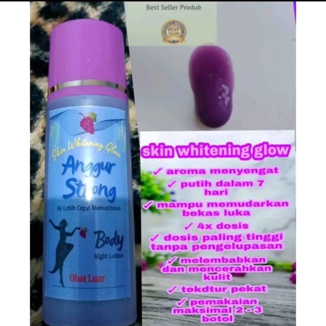 skin whitening glow anggur strong Organik