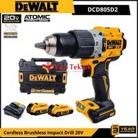 Gambar DEWALT DCD805D2T Mesin Bor Baterai Cordless Brushless Impact Drill Hammer Drill 13MM 20V DCD805 dari Vins Teknik Bekasi Kota Bekasi 4 Tokopedia