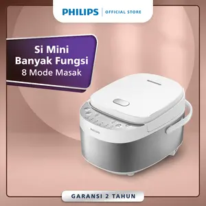 Philips 0.85L Digital Mini Rice Cooker HD3170/33 - White, Inner Pot Anti Lengket, rice cooker philips, digital rice cooker, penanak nasi, mejikom, ricecooker, rice cooker digital, ricecooker, ricecooker philips - Regular