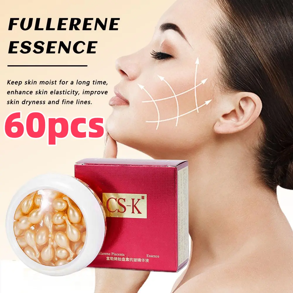 60pcs  Placentin Capsule Hydrating Collagen Facial Fullerene Original Liquid Sheep Placenta Essence