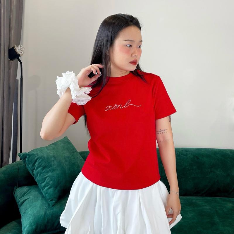 Áo BABY TEE “xinh” ĐÍNH ĐÁ 3