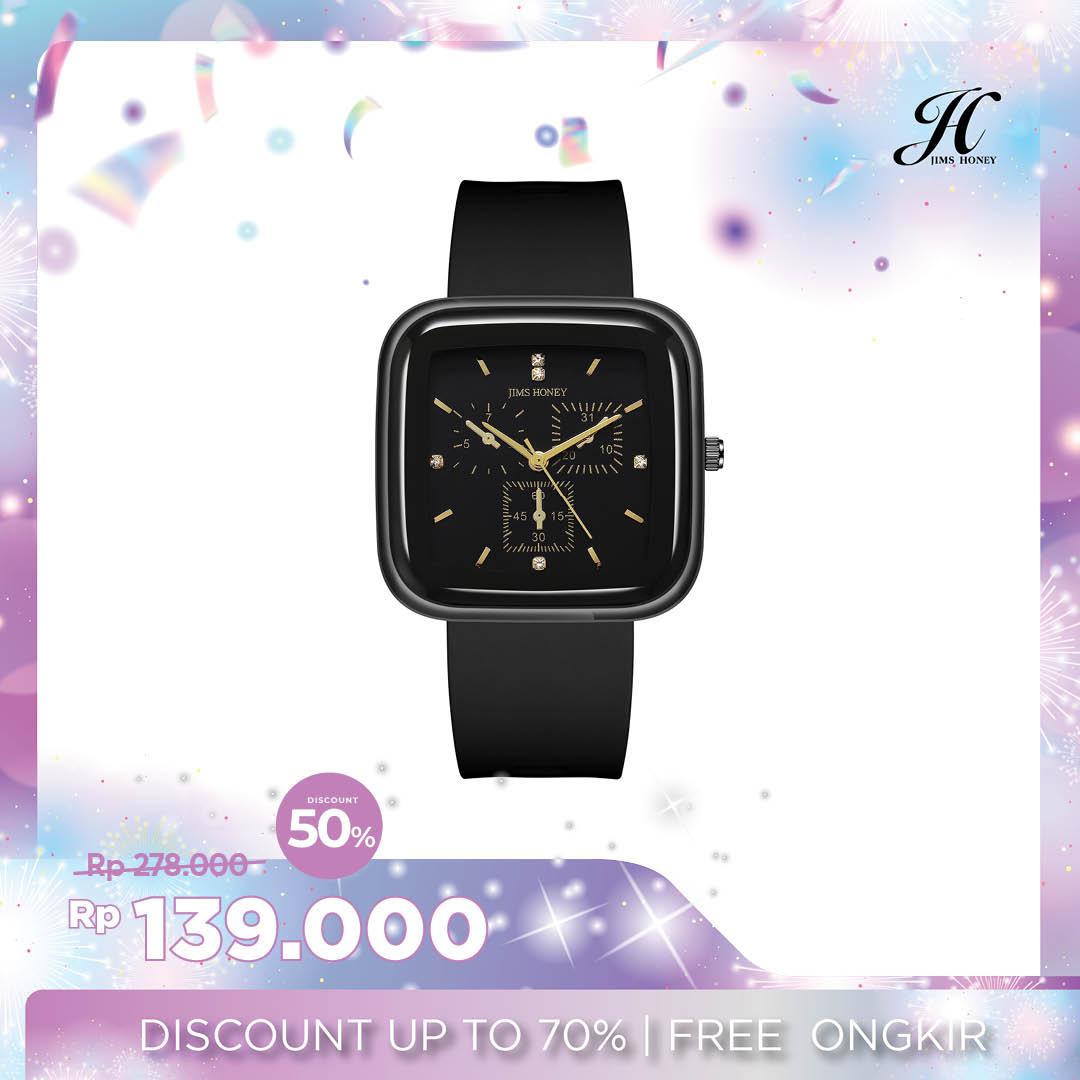 JIMS HONEY JAM TANGAN UNISEX JT 8027 ( FREE BOX + BATERAI )