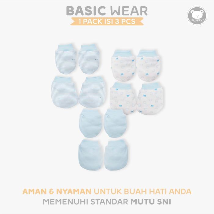 Gambar FLUFFY Sarung Tangan Dan Kaos Kaki Rib Bayi Biru (Isi 3 Pcs) STKR BRU NB - BIRU dari Fluffy Baby Store Kota Administrasi Jakarta Timur 5 Tokopedia