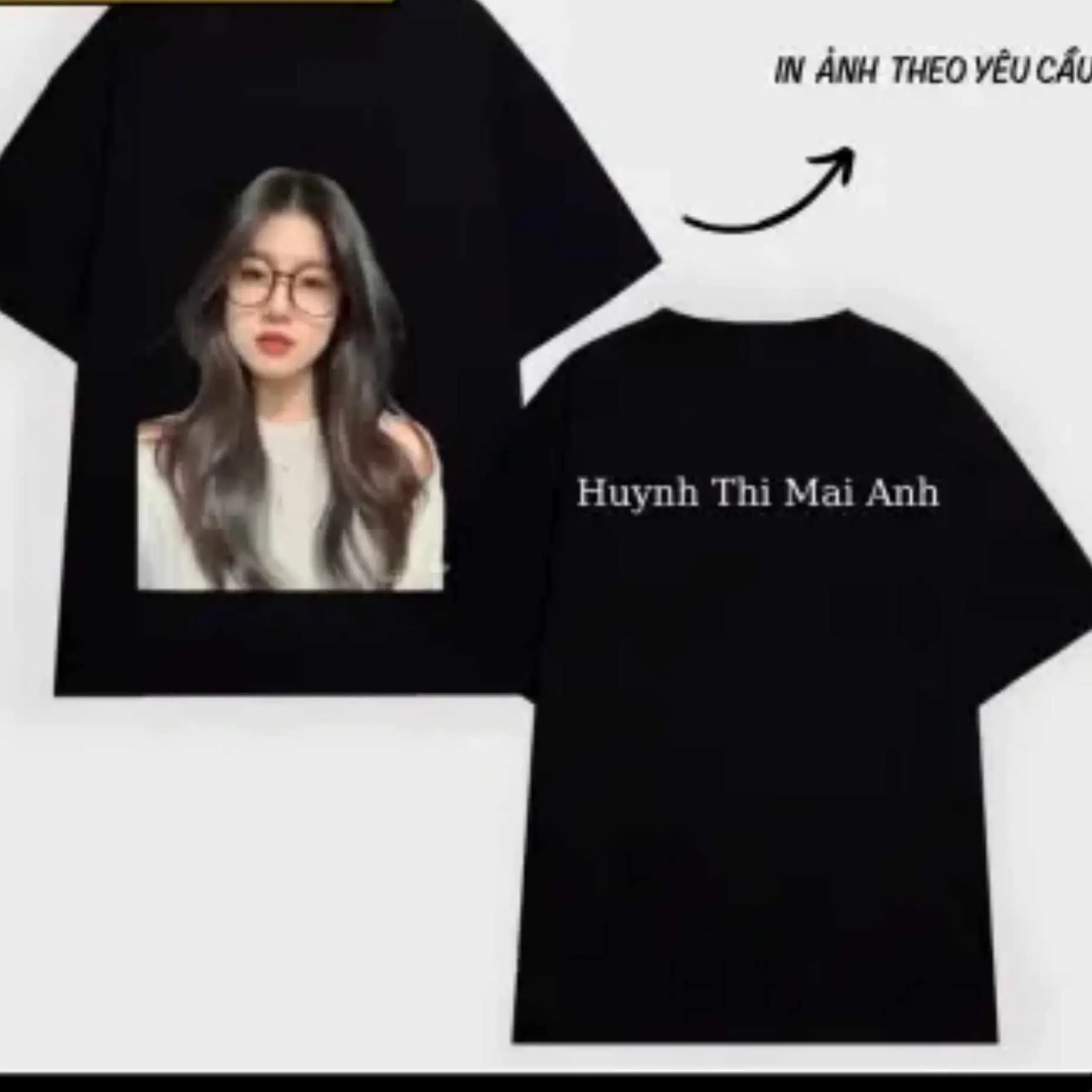 Áo in hình theo cầu , áo in theo yêu cầu 2 mặt  có đủ size