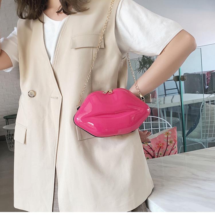 Product Introduction of Fashion Korean style chain lip small bag ins super hot women's bag all-match mini shoulder messenger bag 28