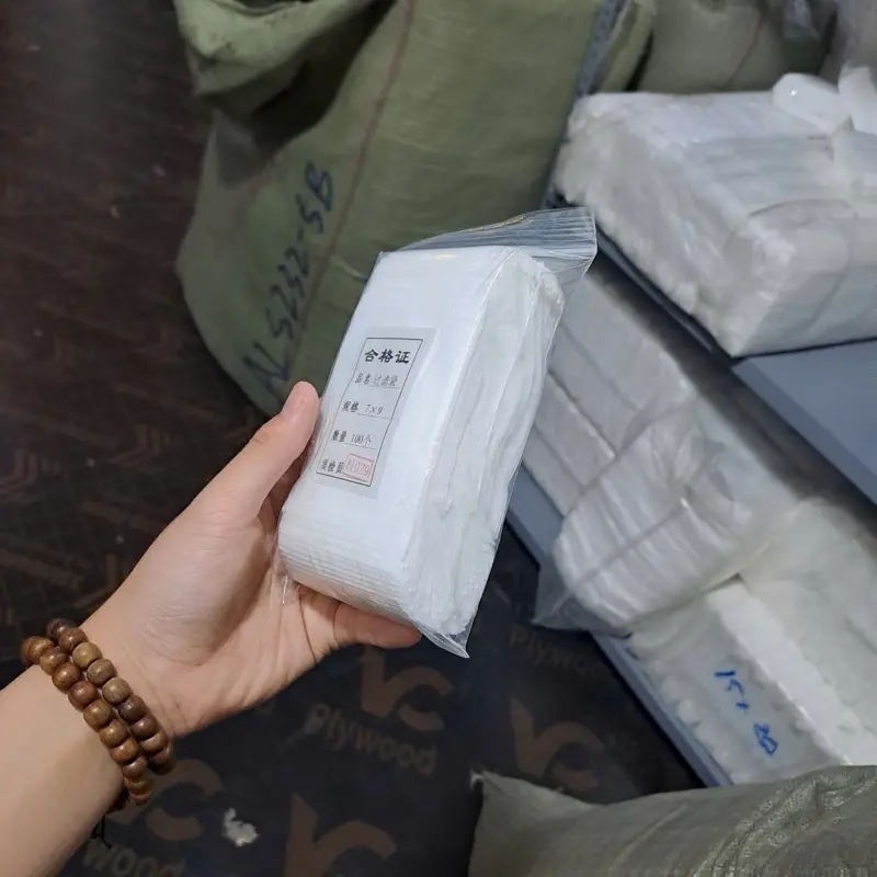 Combo 100 Túi Lọc Trà Và Thảo Dược Dây Rút Không Dệt Nhiều Kích Thước Trumtuiloc 2