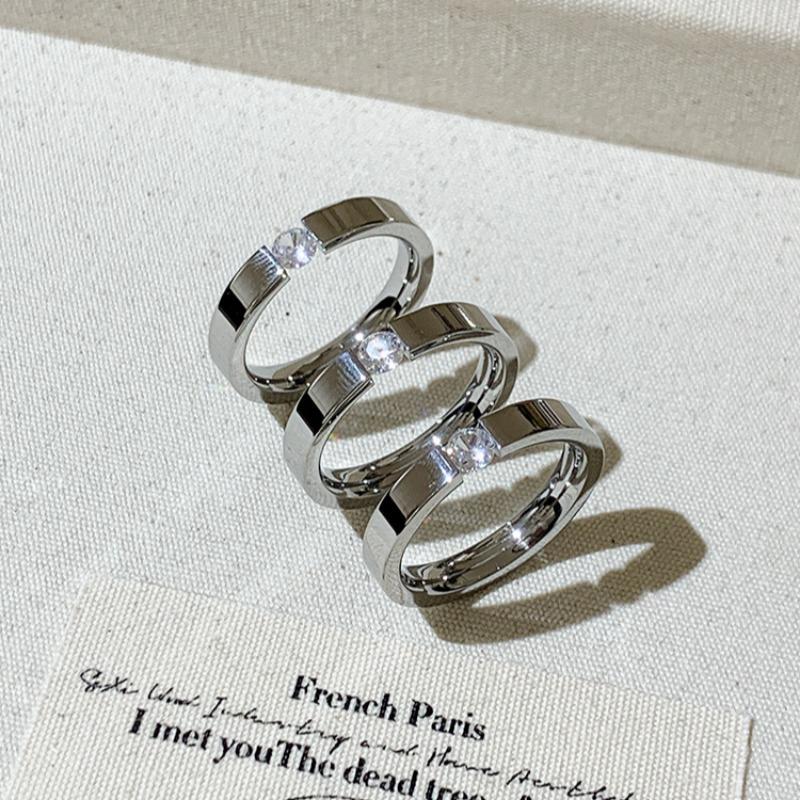 Product Introduction of Nhẫn Thép Titan Zircon, Đơn, Dành Cho Nữ, Thiết Kế Độc Đáo Phong Cách Sang Trọng Giá Cả Phải Chăng, Cảm Giác Cao Cấp, Nhẫn Đuôi, Nhẫn Thực Phẩm 12