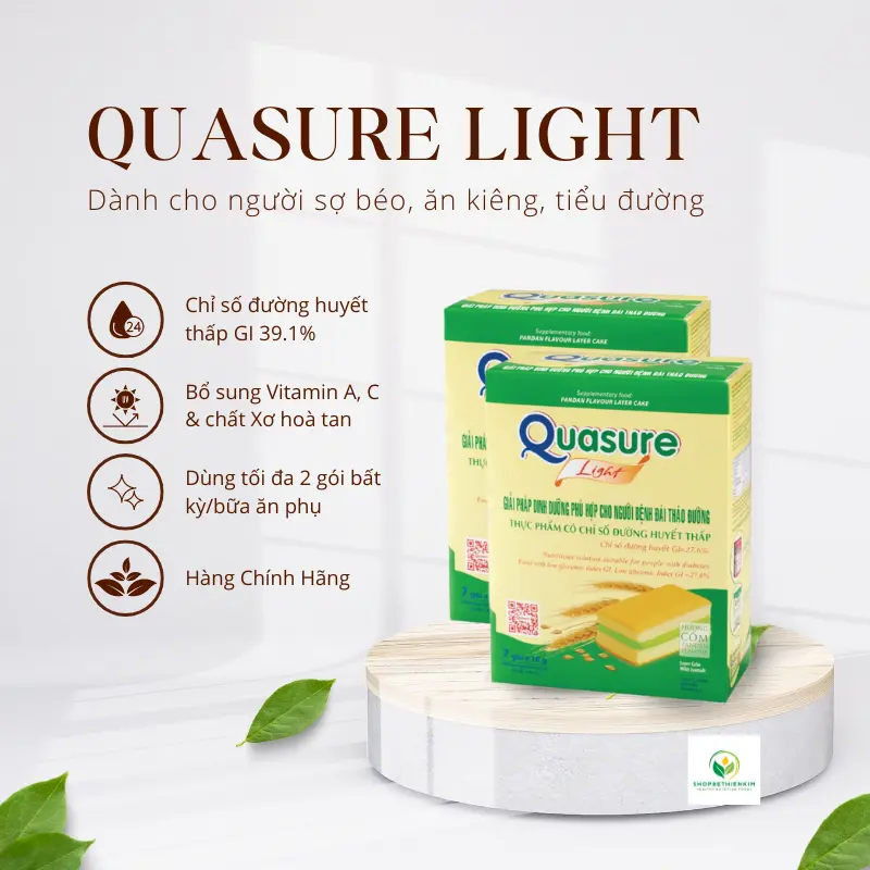 Bánh Bông Lan Quasure Lᶖght Dâu Bibica 126g - Thực phẩm dành cho người ăn kiêng, tiểu đường - Snack, Ăn Vặt Bánh Quy Food 1