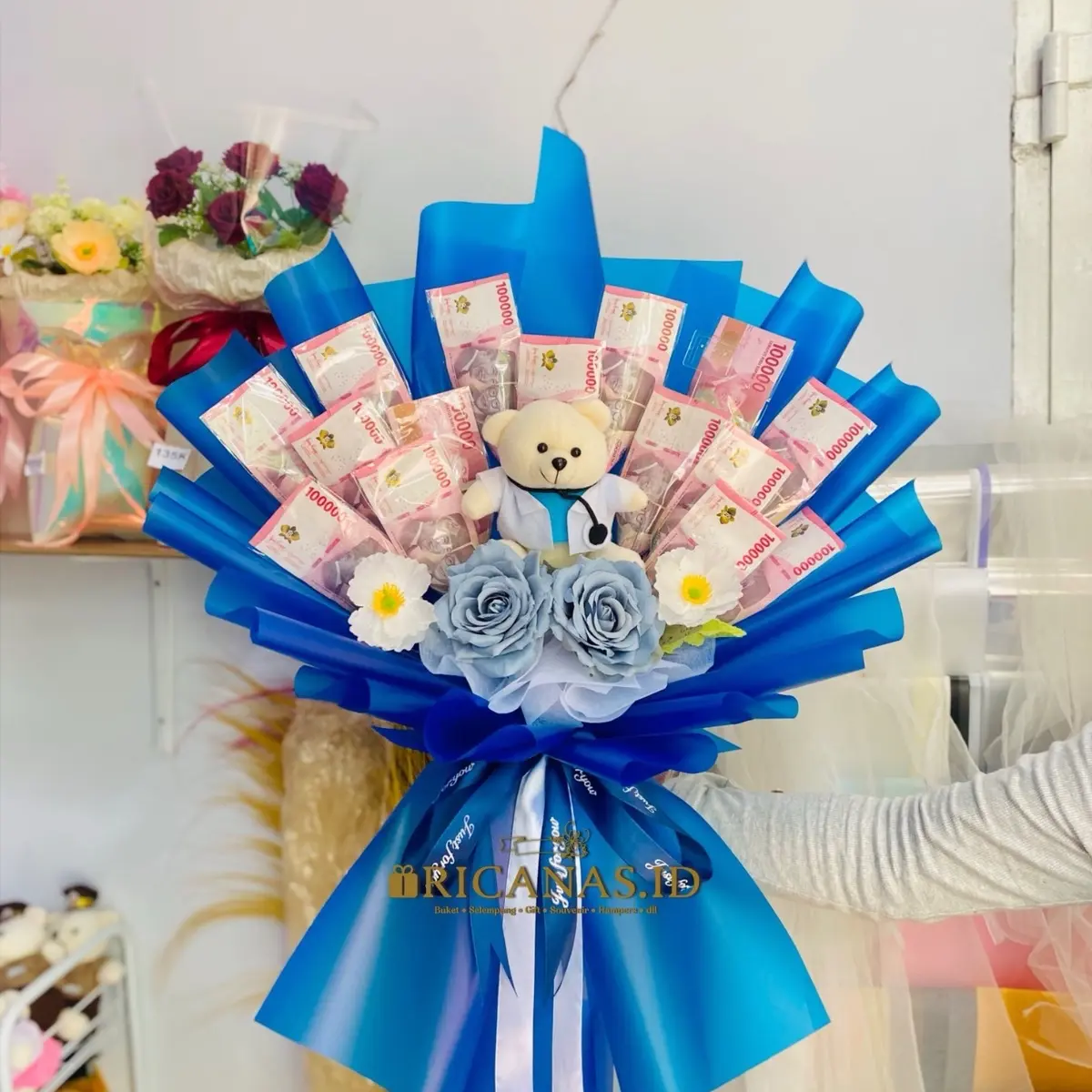 Buket bebas custom | gift wisuda | gift pernikahan | gift custom Berwarna | buket kosong
