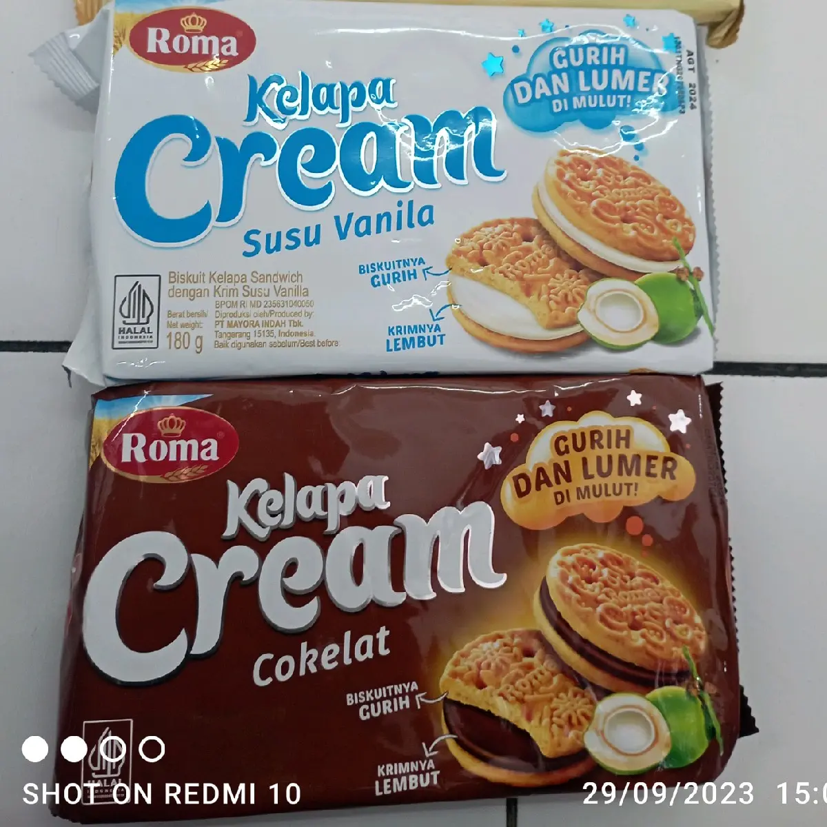 Biskuit Roma Kelapa Cream 180gr