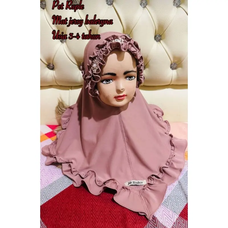 Jilbab Bandana jersey anak|Bergo anak 1-10 Tahun|kerudung anak bandana melati rample