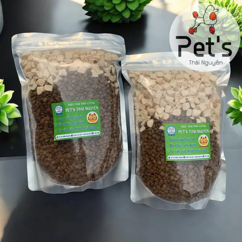 MEOW 1 KG - Thức ăn khô trộn ức gà sấy viên dành cho mèo mọi lứa tuổi trên 45 ngày tuổi 1