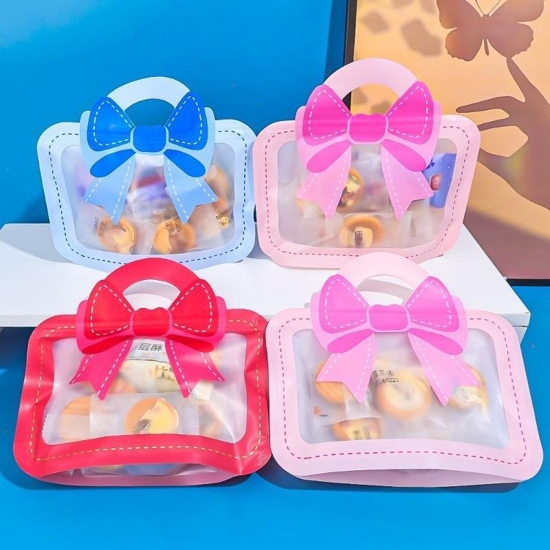 Túi zip nơ xinh đựng bánh kẹo, quà bánh mẫu mới 2024 - Thương hiệu uy tín 2
