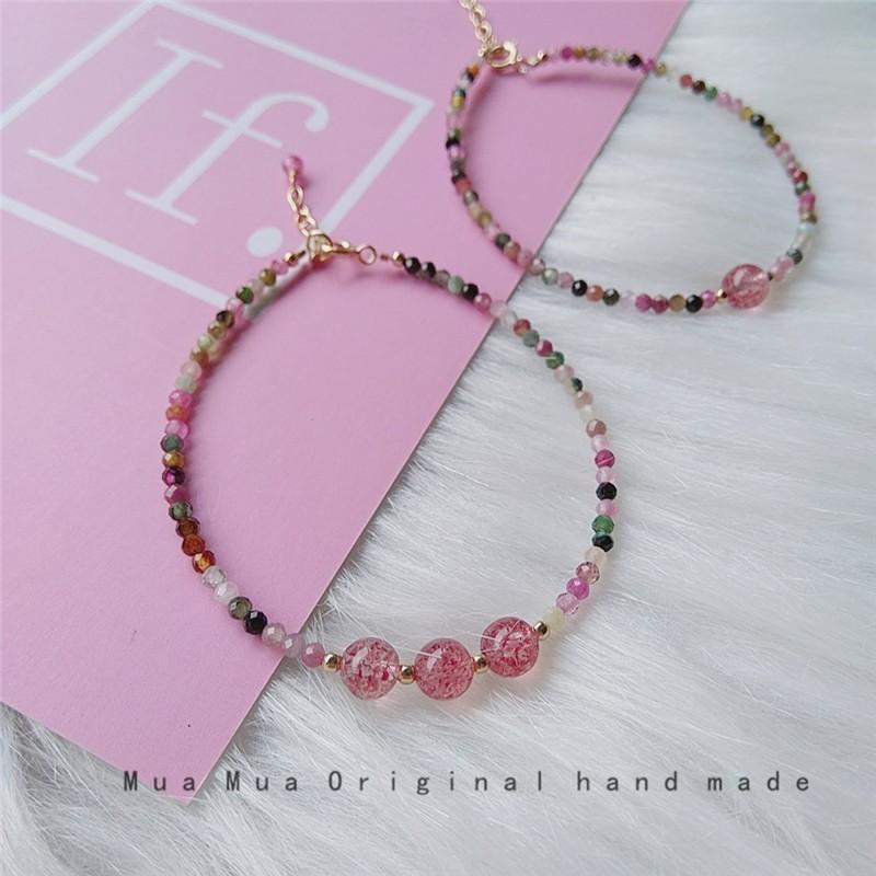 Product Introduction of Natural Crystal Bracelet Women's Design Hetian Jade Girlfriends' Bracelet Elegant Bracelet High-Grade Light Luxury Bracelet Wholesale 5