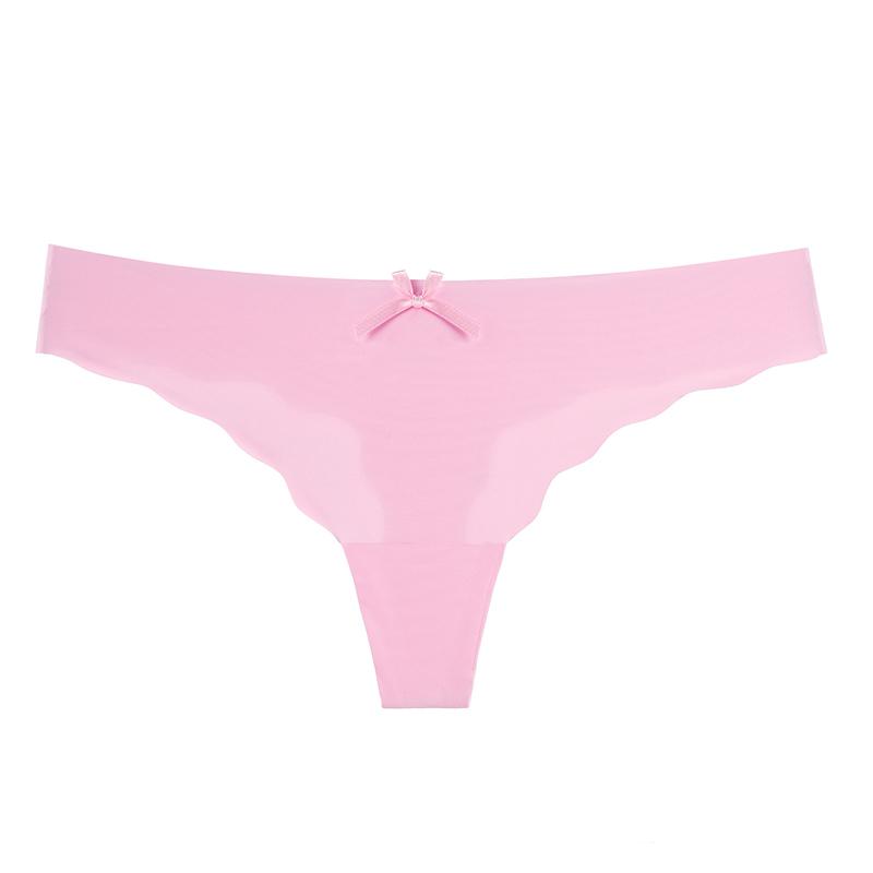 Product Introduction of Women's Thongs G-string Underwear Seamless Invisible Panties For Ladies Fashion Ruffle Female T-back Underpants 1/2pcs Womenswear Comfort 11