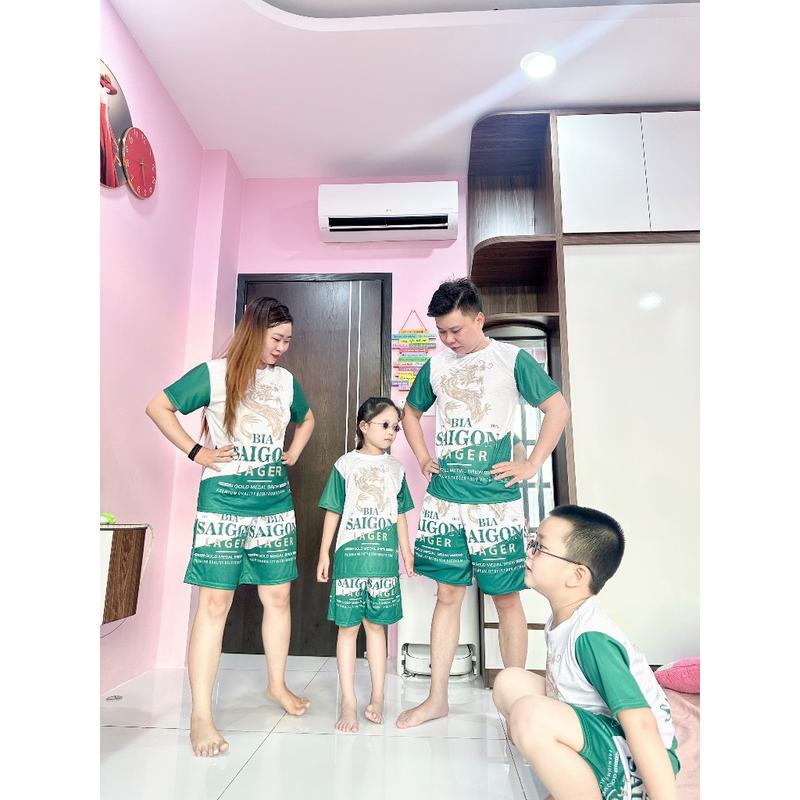 Bộ Quần Áo Thể Thao Nam Nhiều Màu Thời Trang Thiết Kế Thun Lạnh Cao Cấp BIA SAIGON XANH CHP K0 5