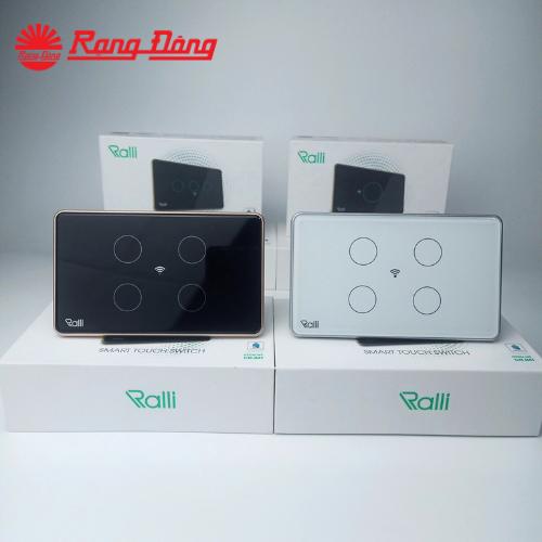 Công Tắc Thông Minh Wifi RẠNG ĐÔNG Hình Chữ Nhật Cảm Ứng 1-2-3-4 Nút Điều Khiển Qua App + Giọng Nói - Bảo Hành 2 Năm