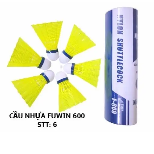 Ống Cầu Lông Nhựa Fuwin Hộp 6 Quả Bền,Chống Gió,Đi Đúng Hướng Thế Hệ Mới (Hàng Việt Nam) 2