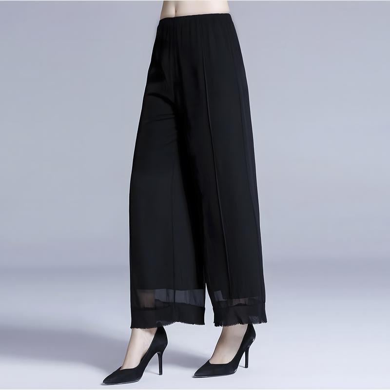  Quần Voan Nữ Trung Niên Form dài Thanh Lịch Trang Nhã thương hiệu Thiều Hoa P882 Women Pants 