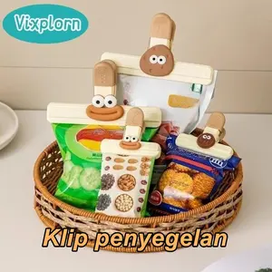 Vixplorn Jepitan Kantong Makanan Clip Food Segel Sealing Klip Snack Ukuran Besar Penjepit Plastik Kemasan Bungkus Makanan Ringan Multifungsi