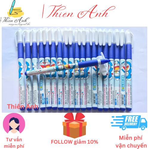 Bút mực xanh học sinh Đô rê mon Thiên Long, bút bi xanh Doremon, bút mực xanh học sinh tiểu học, bút gel xanh Doremon TL