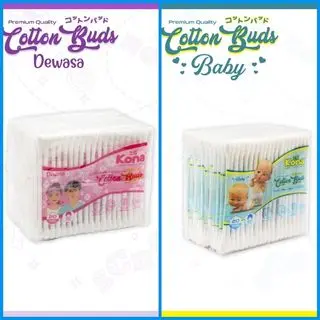 (SP) COTTON BUD KONA ISI 240 STIK / BATANG BUDS DEWASA / BAYI ANAK KECIL KOREK KUPING KAPAS PEMBERSIH TELINGA 0