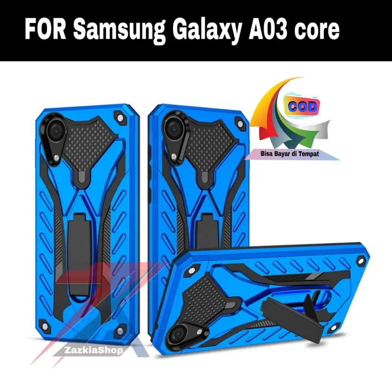 FOR ( SAMSUNG GALAXY A03 CORE) casing/hardcase Phantom Robot Kick Standing biru case 5