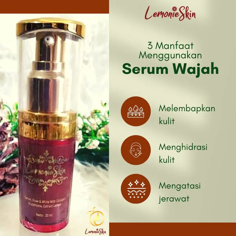 Serum Glow & White Lemonieskin Semua Jenis Kulit Wajah Glutathione - Shop |  Tokopedia