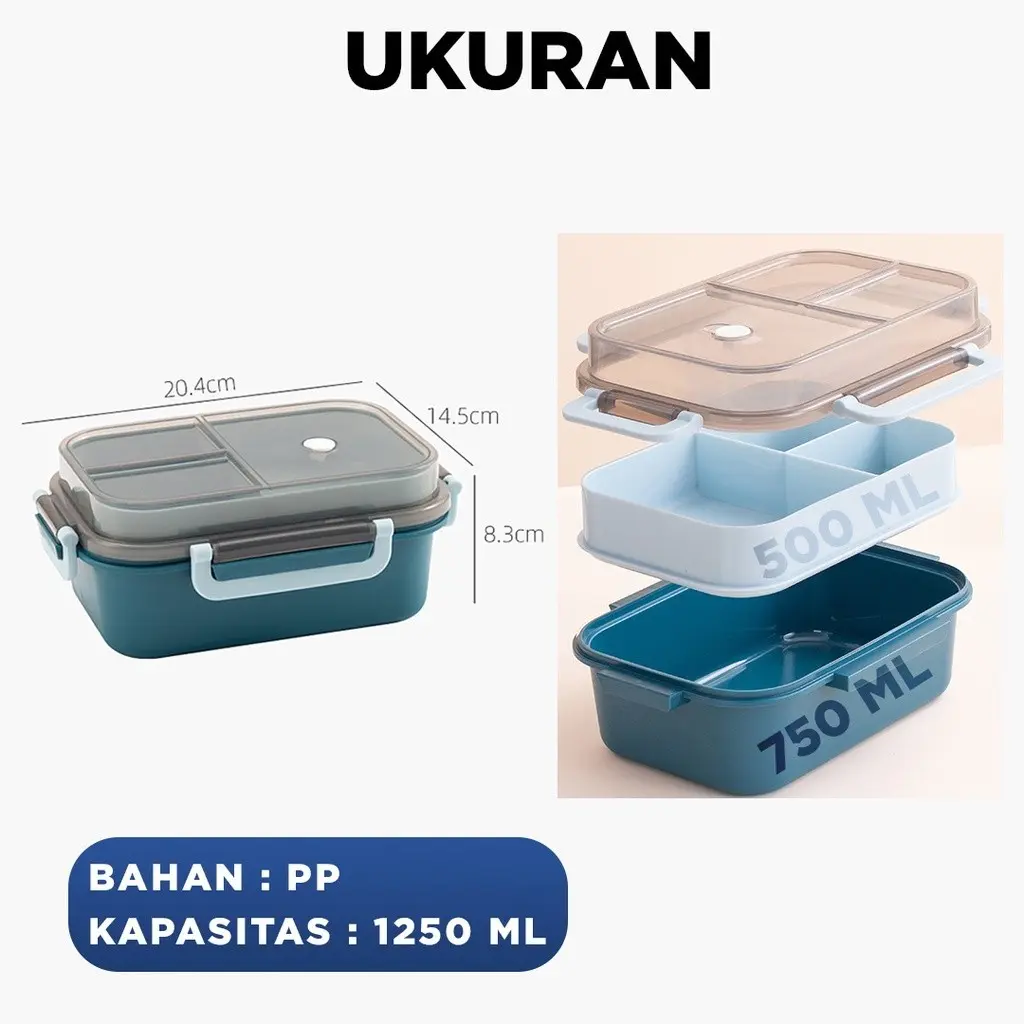 【Medan Ready Stock】Eatkit 3in1 Lunch Box Set | Kotak Makan 2 Tingkat 3 Sekat Anti Tumpah | Lunch Box Susun Free Sendok Garpu Portable | BPA Free【COD】 【Medan Ready Stock】Eatkit 3in1 Lunch Box Set | Kotak Makan 2 Tingkat 3 Sekat Anti Tumpah | Lunch Box Susun Free Sendok Garpu Portable | BPA Free【COD】