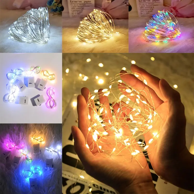 3M/5M/2M Fairy Lights LED Battery Operated Festival Light Bulbs Tubes Strips