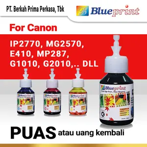 Tinta Canon BLUEPRINT Refill For Printer Canon IP 2770 G1010 G2000 G2010 100ml - Varian Warna