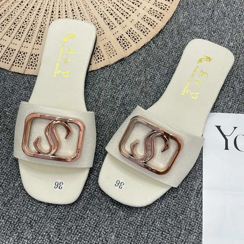 [2 ĐÔI 100 K] Dép Lê CHỮ S Nhà San San Quai Ngang, Mua Combo Giá Rẻ DéP Nữ 1