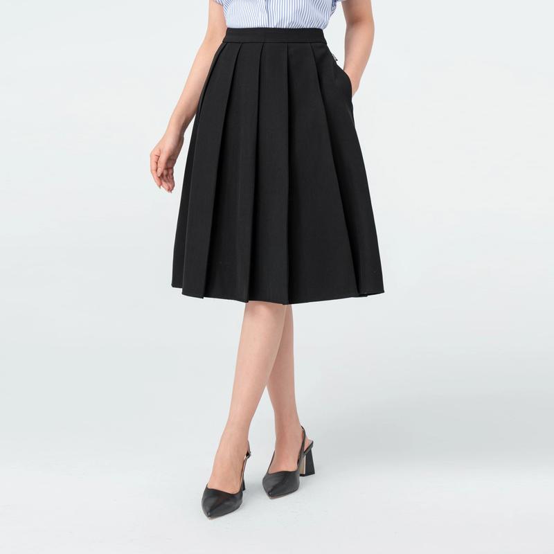 YODY Chân Váy Nữ Xếp Ly Bản To Túi Sườn CVN6150