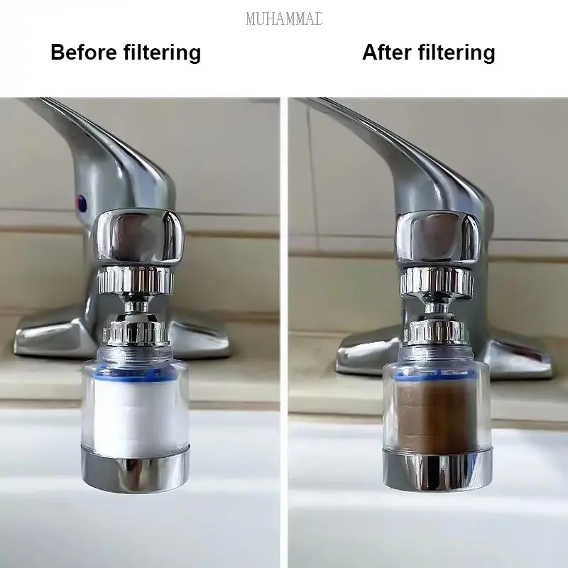 Kitchen Universal Faucet Water Purifier Shower Filter Tap Water Filter Air Keran Kotak Dapur Gambar 5