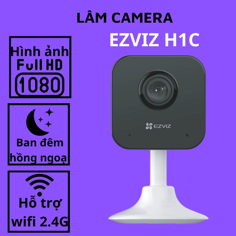 DEAL ĐỘC QUYỀN Lâm Camera WiFi Trong Nhà Ezviz H1C kèm chân đế dính nam châm báo động về điện thoại thiết kế nhỏ gọn- đàm thoại 2 chiều góc thu hình rộng