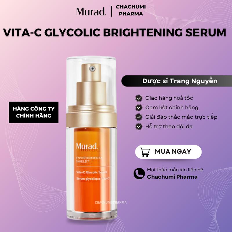  Tinh chất Murad Vita-C Glycolic Brightening Serum 30ml Chăm Sóc Da Skincare Làm Đẹp Da 