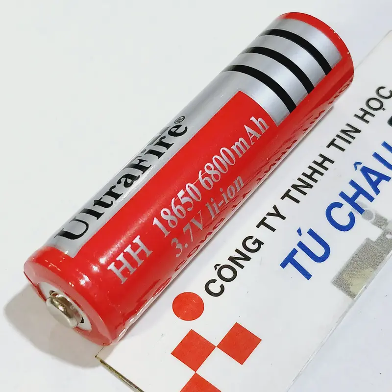 Pin 18650 UltraFire BRC 18650 / 6800mAh - 3.7V Li-on (Pin sạc): Pin Đầu Bằng / Pin Đầu Nhọn 4