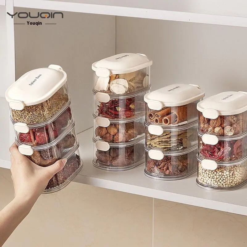 Spice storage box for home kitchen, high-end Sichuan pepper seasoning jar, food grade dry ingredient sealed jar