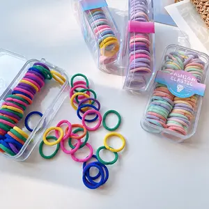 BISA COD F6345 Ikat Rambut Anak Warna Warni / 1 Kotak Ikatan Rambut Gaya Korea Fashion