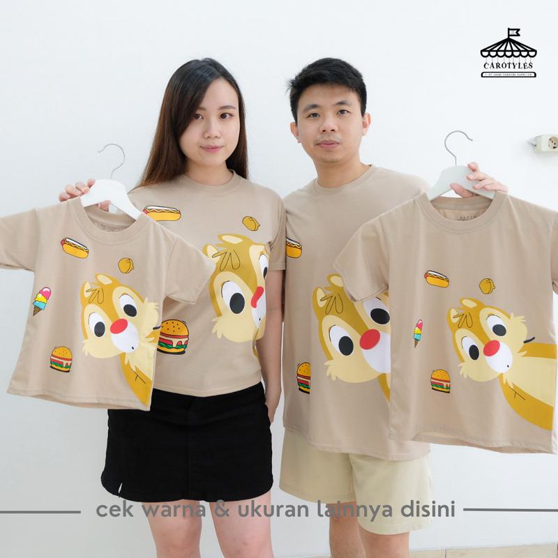 Disney Chop N Dale Stripe Kaos Wanita main image 0