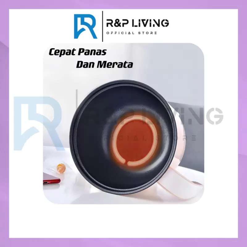 [R&P] 1.8L Panci anti lengket pengukus elektrik bebas teflon serbaguna 4