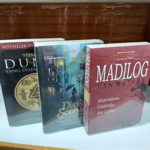 Paket 3 buku sejarah dunia yang di sembunyikan, dunia sophie dan madilog. Soft Cover