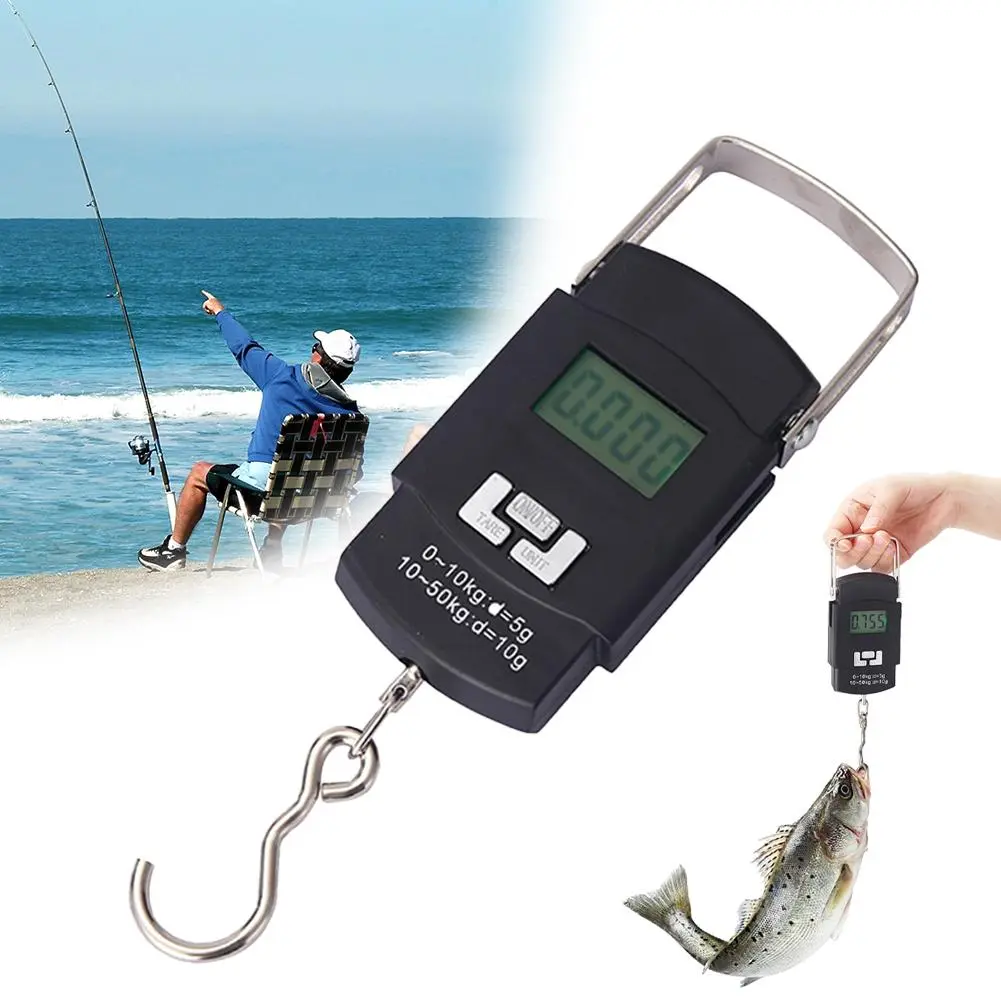 Electronic Scale Handheld Scale Portable High-Precision Mini Scale 50kg Household Weighing T9D8