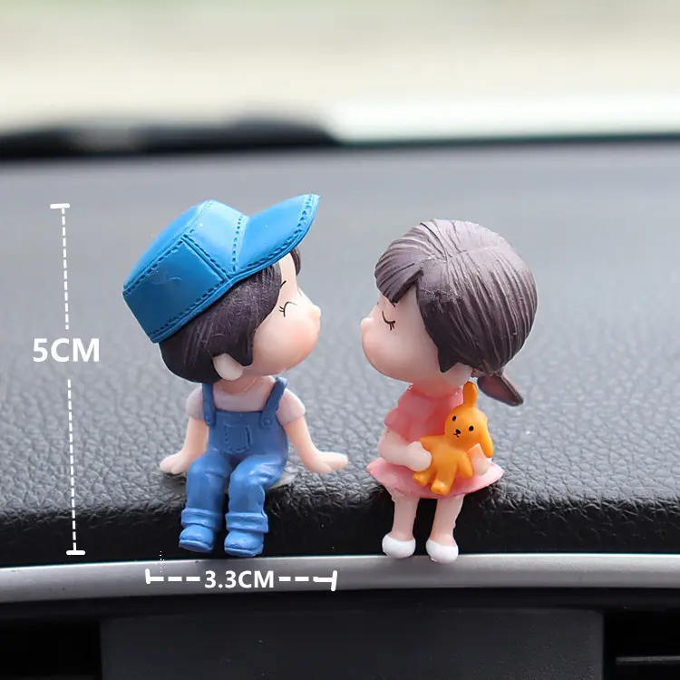 New Car Center Console Decoration Villain Car Interior Decoration Ornament Couple Car Decoration