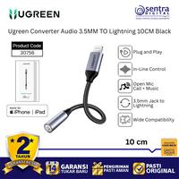 Gambar Ugreen 30756 Audio Adapter Lightning to 3.5mm Female Jack Converter for iPhone Black Cable dari Sentra Digital Kota Surabaya 1 Tokopedia