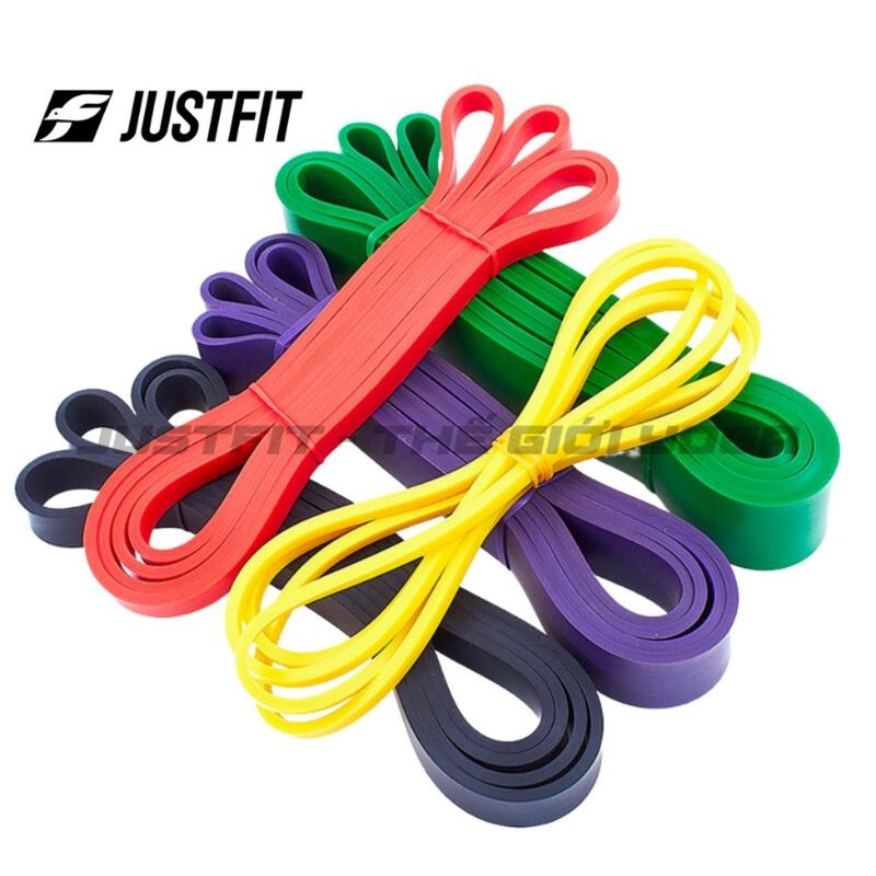 Dây kháng lực JUSTFIT power band, powerband tập gym, tập yoga, thể dục tập chân nam nữ Tập Cơ Tay Cao Su Tập Yoga