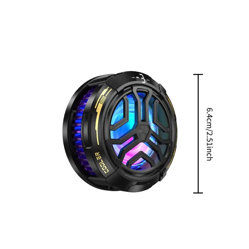 Magnetic Phone Cooler, Semiconductor Phone Cooler with LED Digital Display, Detachable Back Clip, Phone Accessories for Gaming, Watching Video 1