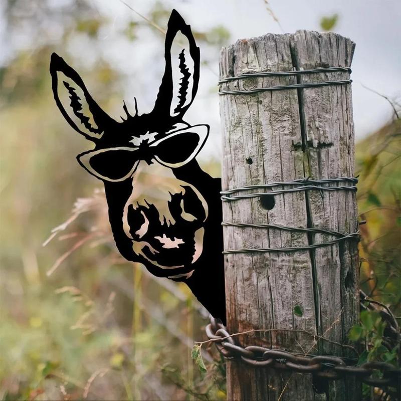 Product Introduction of Donkey Design Garden Fence Decor, Donkey Silhouette Garden Decor, Outdoor Garden Fence Decor, Farm Party Decor, Home Decor 7