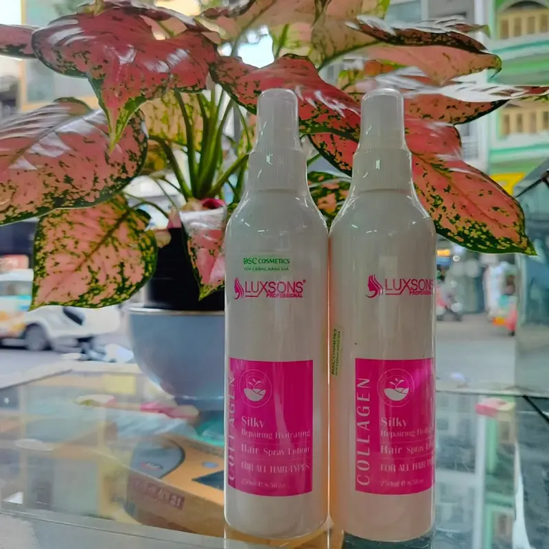 Xịt Dưỡng Tóc Collagen LUXSONS ,Xịt Keratin Mượt Tóc Tinh Chất Chăm Sóc Tóc Nhuộm Uốn Khô Xơ Hư Tổn. 3