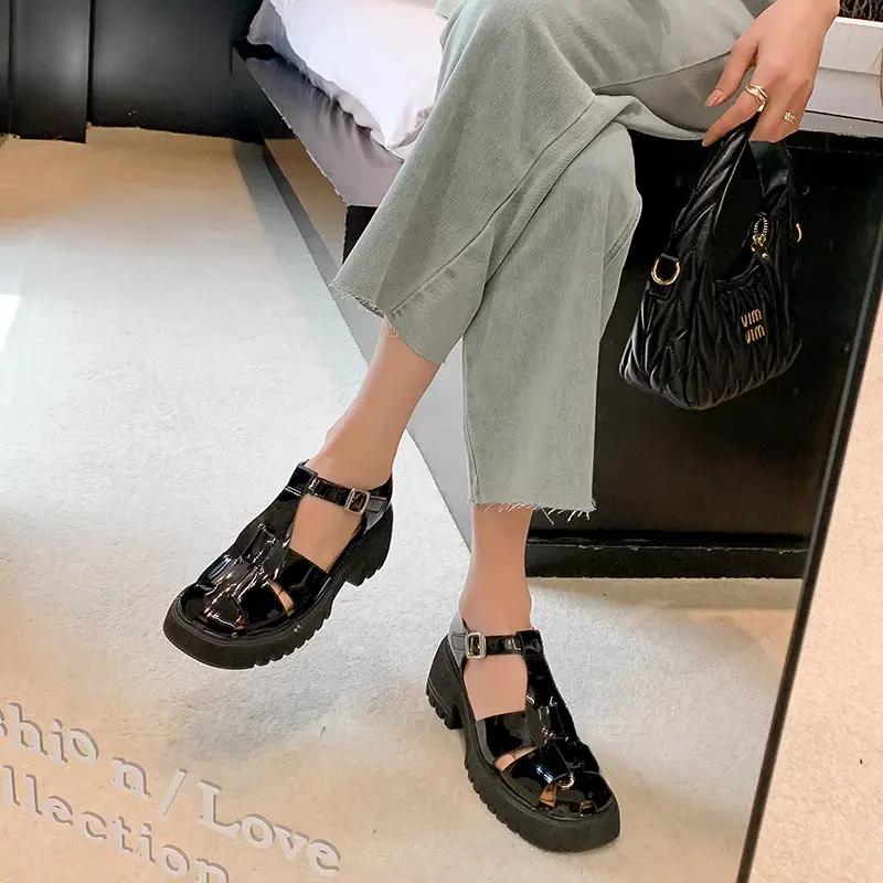 Sneakersdaily 459 Sandal Tali Wedges Fashion Wanita Premium 5